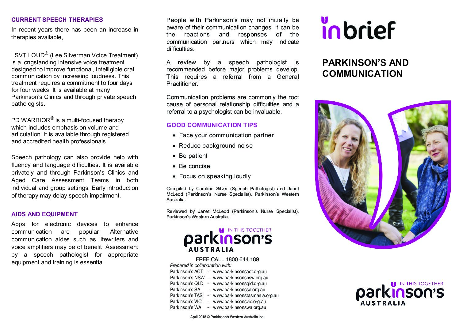 Parkinsons Communication Parkinsons Nsw