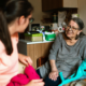 Caregiver with loved one
