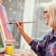 Woman painting