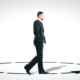 Man walking in circle