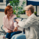 A health profesional and patient