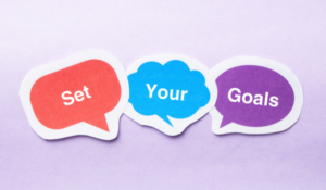 Set your goals graphic