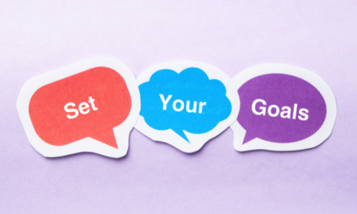 Set your goals graphic