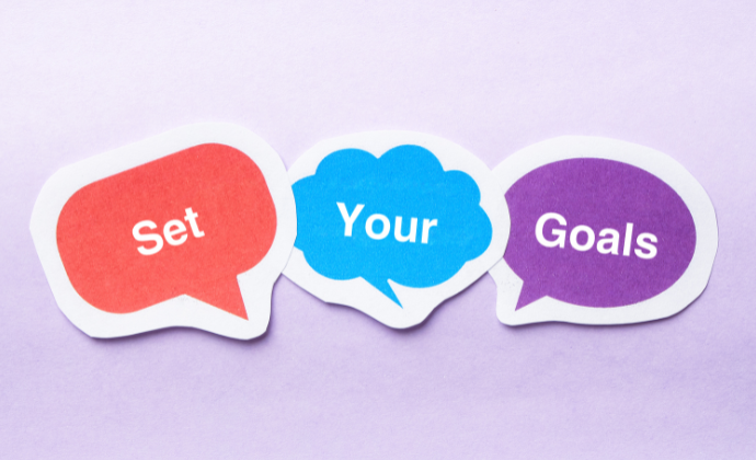 Set your goals graphic