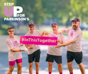 People holding a sign